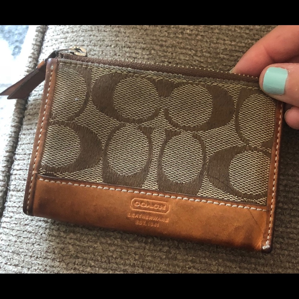 Coach beige wallet